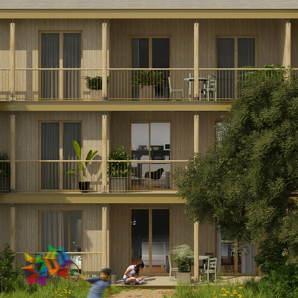 Utopie habitante - Façade principale